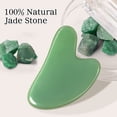 thumbnail image 4 of rosenice Gua Sha Herramientas faciales Guasha Herramienta Gua Sha Jade Piedra para el cuidado de la piel facial Acupuntura corporal Alivia las tensiones musculares Reduce la hinchazón Regalos festivos, 4 of 4