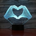 thumbnail image 2 of I Love You to The Moon and Back, 3D Illusion Lamp Flower, Bear 3D Visual Night Light, I Love You Gifts for Him Lamps for Adults, Love Lights Neon Sign Light Xmas Birthday Decoration, 2 of 7