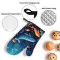 thumbnail image 3 of Salouo Whimsical Underwater Fantasy for Oven Mitts and Potholders BBQ Gloves-Oven Mitts and Pot Holders Non-Slip Cooking Gloves for Cooking Baking Grilling (4-Piece Set), 3 of 6