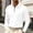 White, variant on Men's Solid Color Waffle Knit Quarter Zip Pullover Long Sleeve Polo Sweater Slim Fit Casual Tops, L