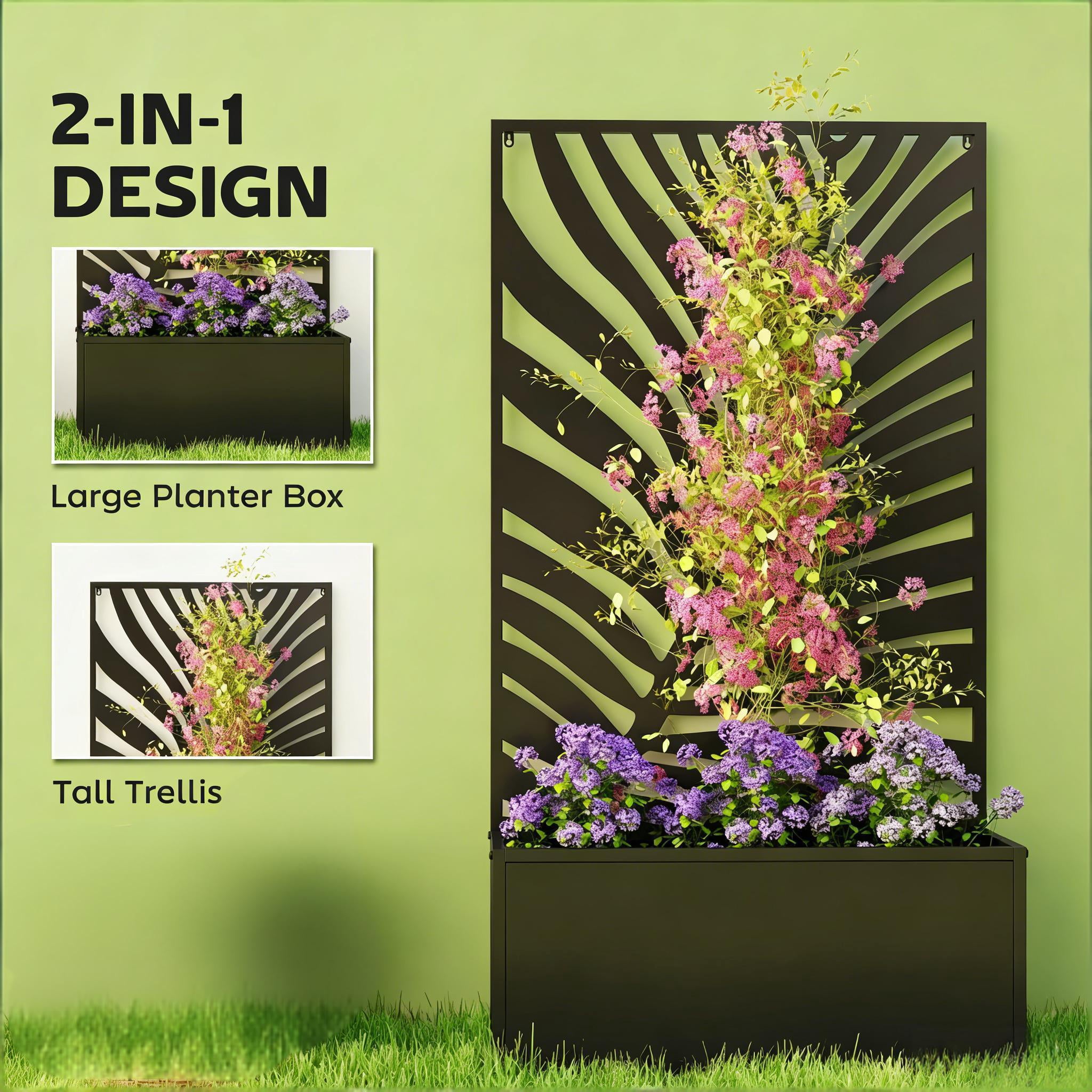 Freestanding Plant Bed Wall Mounted Flower Raised Garden Bed