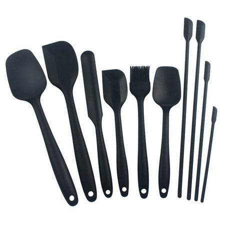 

Food Grade Silicone 10 Pcs Spatula Kitchenware Baking Spatula Set Silicone Cake Spatula Baking Accessories Baking Tool A