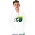 thumbnail image 5 of Popeye The Sailor Man Lucky St Paddys Zip Up Hoodie Men's Women's Brisco Brands M, 5 of 6