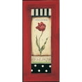 thumbnail image 2 of Poloson, Kimberly 17x32 Black Ornate Wood Framed with Double Matting Museum Art Print Titled - Belgian Tulip II, 2 of 4