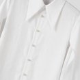 thumbnail image 5 of INCERUN Men Shirt Solid Color Lapel Long Sleeve Button Irregular Shirts For Man Streetwear Fashion Casual Tops, 5 of 6