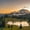 Majestic Sunset At Mount Rainer, variant on Elephant Stock Grand Teton Wall Art - Horizontal Canvas Wall Art - Living Room Wall Decor - Nature Canvas - Blue And Orange Decor - 12" x 8"