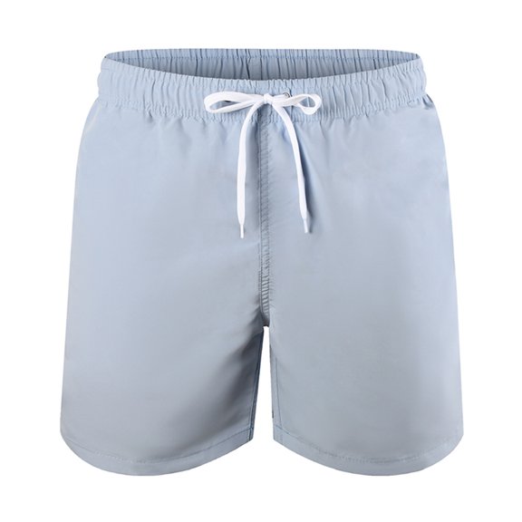 Men's Swim Trunks 5 Inch Quick Drying Board Shorts Mesh Liner Swimming Trunks Beach Shorts for Men Bathing Suits Light Blue Size XXL