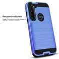 thumbnail image 1 of Motorola Moto G Stylus 2020 Phone Case, 2-Piece Style Hybrid Shockproof Hard Case Cover (Blue), 1 of 5