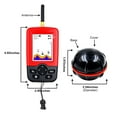 thumbnail image 4 of Portable Sonar Fish Finder, 125KHz Sturdy Smart Operating 2 To 148ft Depth Range Wireless Fish Finder 2.8in Color Screen  for Outdoor, 4 of 7