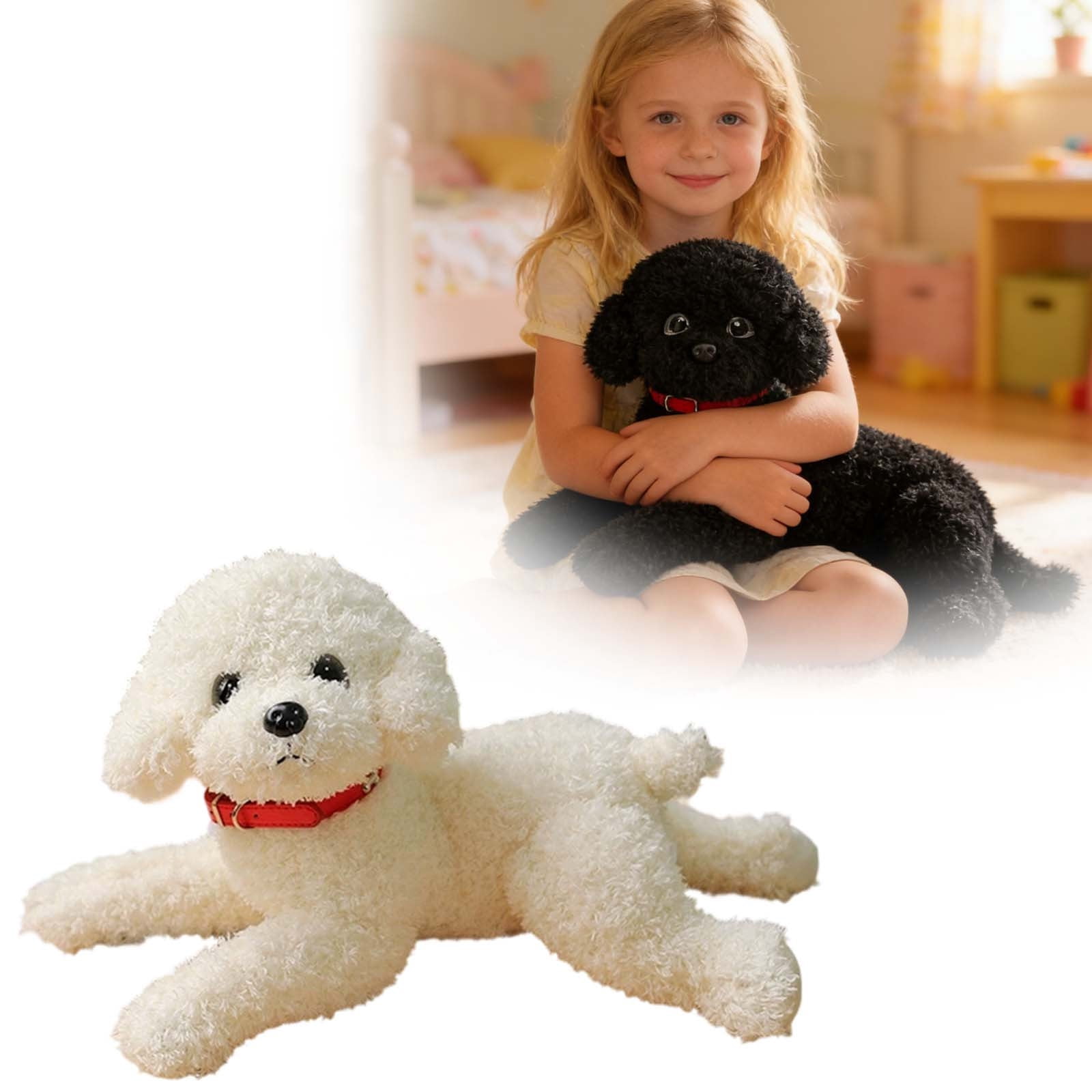 katior Dog Stuffed Animal, Doodle Puppy Plush Toy with Realist Weighted Soft Dog Stuffed Gift for Kids,15 inches