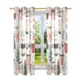 thumbnail image 7 of Yayeee Window Curtains Light Filtering 63"x42" Grommet Panel Pair Home Living Room Decor, White Christmas Cups, 7 of 7