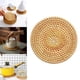 thumbnail image 4 of Manteles individuales de ratán tejidos a mano naturales pa , manteles resistentes al calor pa el , oficina, restaurante, 10cm Macarena Cojín de posavasos de taza de té, 4 of 8