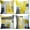 Geometric Abstract a, variant on Set of 4 Modern Abstract Art Painting Yellow Gray 20x20 inch Throw Pillow Covers Outdoor Square Decorative Linen Cushion Pillows Case Hidden Zipper for Patio Playroom Couch Bed Living Room Décor