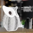 thumbnail image 6 of Owl Statue,Innovative Resin Animal Sculpture Ornament Art Crafts for Desktop Decoration[BS1027 black dot on white background ], 6 of 9