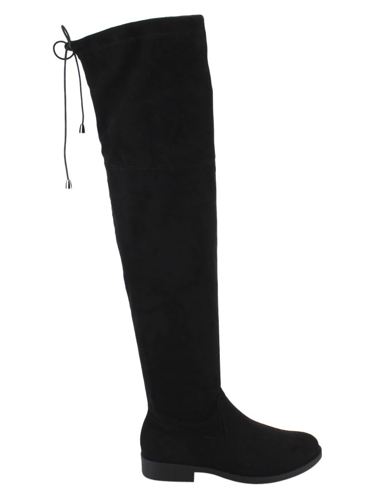 knee high dress boots low heel