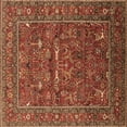 thumbnail image 1 of Ahgly Company Indoor Square Oriental Brown Industrial Area Rugs, 6' Square, 1 of 4