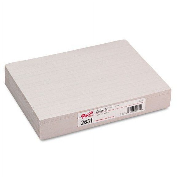 2PK Pacon Skip-A-Line Ruled Newsprint Paper, 1" Two-Sided Long Rule, 8.5 x 11, 500/Pack (2631)