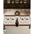 thumbnail image 3 of Christmas Garage Door Banner Cover 6 x 13 ft, Christmas Trees Snowflake Elks Black Red Plaid Buffalo Beige Christmas Garage Door Decorations Christmas Backdrop Decor for Winter New Year Xmas Party, 3 of 6