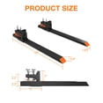thumbnail image 2 of 60"Clamp on Pallet Forks,4000 Lbs Heavy Duty Pallet Forks for Tractor Bucket, Skid Steer,Black, 2 of 6