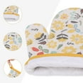 thumbnail image 6 of REGALWOVEN Oven Mitts and Pot Holders Sets 2Pcs, Heat Resistant Kitchen Oven Gloves and Pot Holders for Baking Yellow 10x6.5inch, 6 of 7