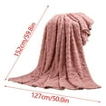 thumbnail image 3 of Uklsqma Super Soft Warm Fleece Blanket 51X59In | Cozy Flannel Throw Rug for Couch Bed Outdoor Use | Durable Embossed Pattern Plush Bedding Cover with Exquisite Stitching and Versatile Comfort, 3 of 5
