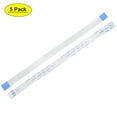 thumbnail image 1 of Cable de cinta FPC FFC de 14 pines Uxcell para TV LCD, audio de coche, reproductor de DVD, portátil, PE blanco, 5 piezas, 1 of 6