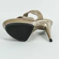thumbnail image 6 of Women's Golden Platform Sandals 13cm Thin Heels High Sandals Dance Double Layered Straps Crystal Sexy for Party LFD-1099-D3, 6 of 7