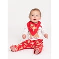 thumbnail image 5 of Character Infant Baby Holiday Take Me Home, Bib, Long-Sleeve Bodysuit, and Pants Outfit Set, 3-Piece Sizes Newborn-12 Months, 5 of 12