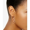 thumbnail image 2 of Charter Club Rose Gold-Tone Twist Drop Earrings, 2 of 2