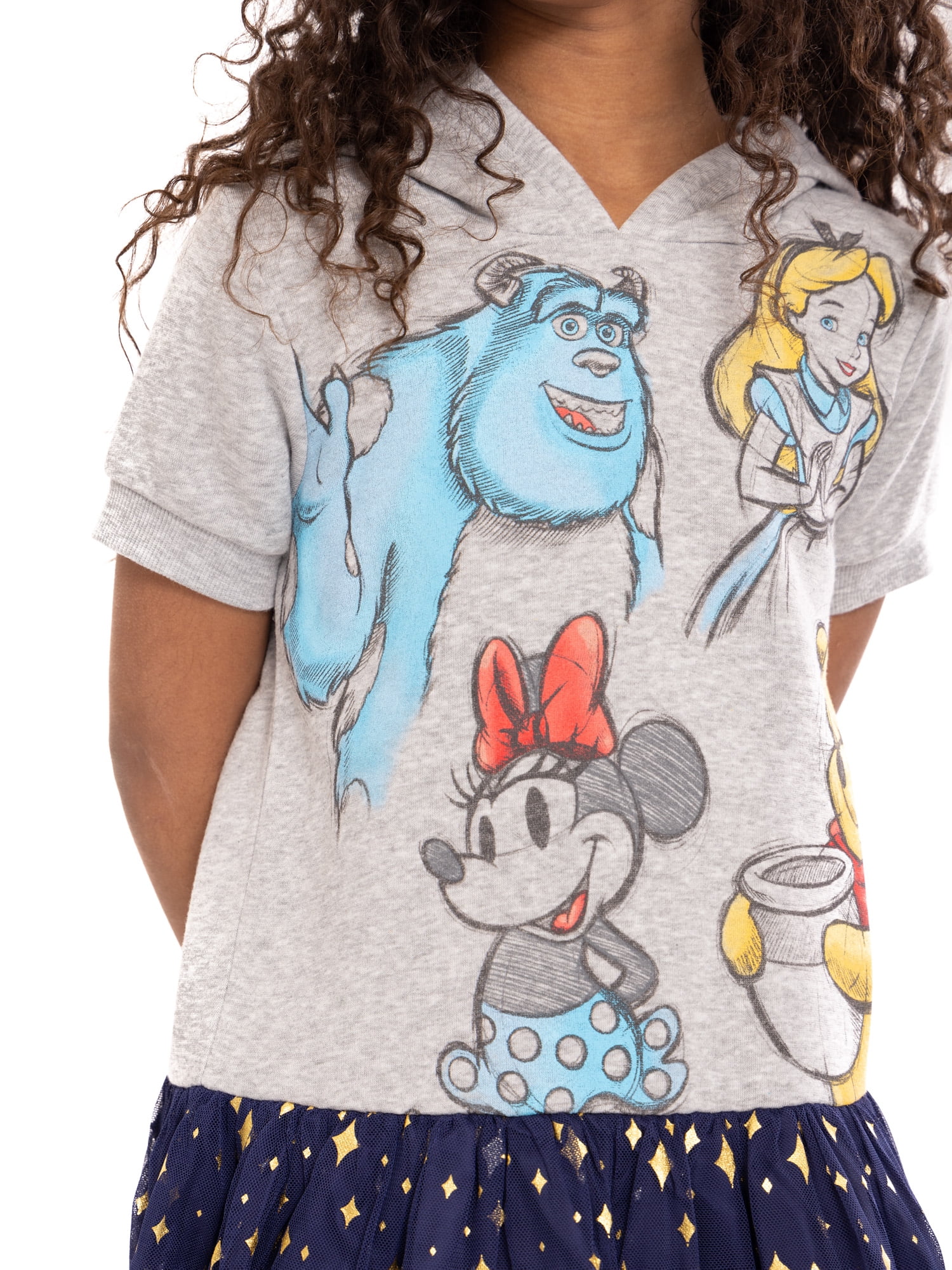 Disney Girls Hooded Cosplay Dress with Tulle Skirt, Sizes 4-16