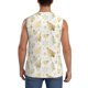 thumbnail image 4 of Balery Gold Christmas Tree Camisetas sin mangas para hombre, absorbe la humedad y protege contra el mal olor.-Small, 4 of 7