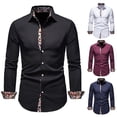 thumbnail image 2 of APEXFWDT Mens Dress Shirt Wrinkle Free Regular Fit Stretch Button Down Shirts Long Sleeve Business Shirts for Men, 2 of 8