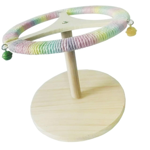 Milaget Bird Perches Play Gym Stand Parrot Perch Stand for Conures Parakeets Finches D