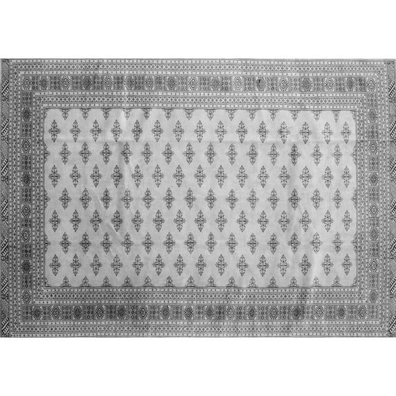 Ahgly Company Indoor Rectangle Persian Gray Traditional Area Rugs, 5' x 7'