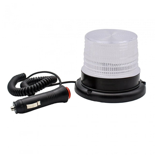 Almencla 24 LED Strobe Warning Light Beacon Light Car Forklift Tractor Flashing Light White
