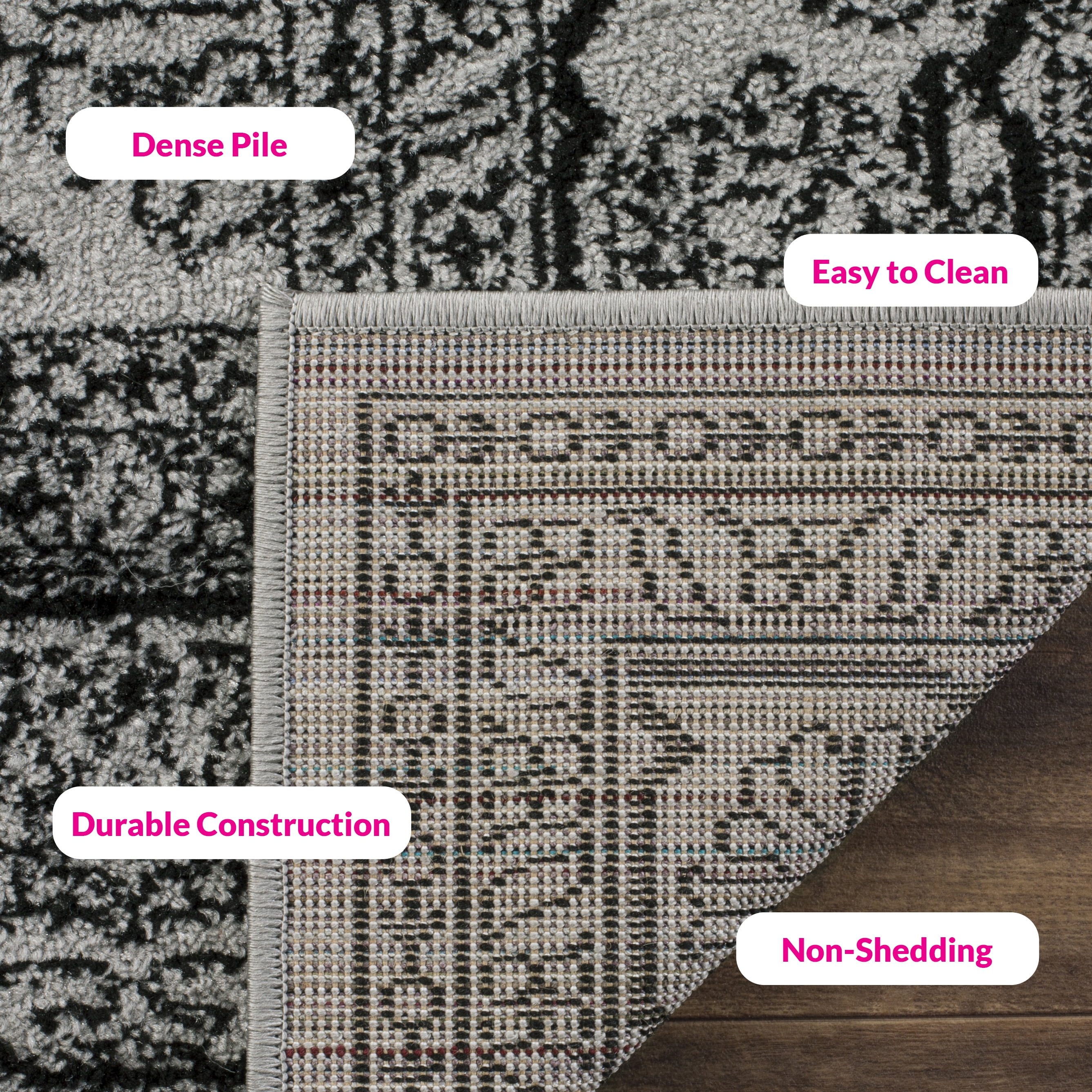 Safavieh Adirondack Xavier Oriental Area Rug, Silver/Black, 5'1" x 7'6"