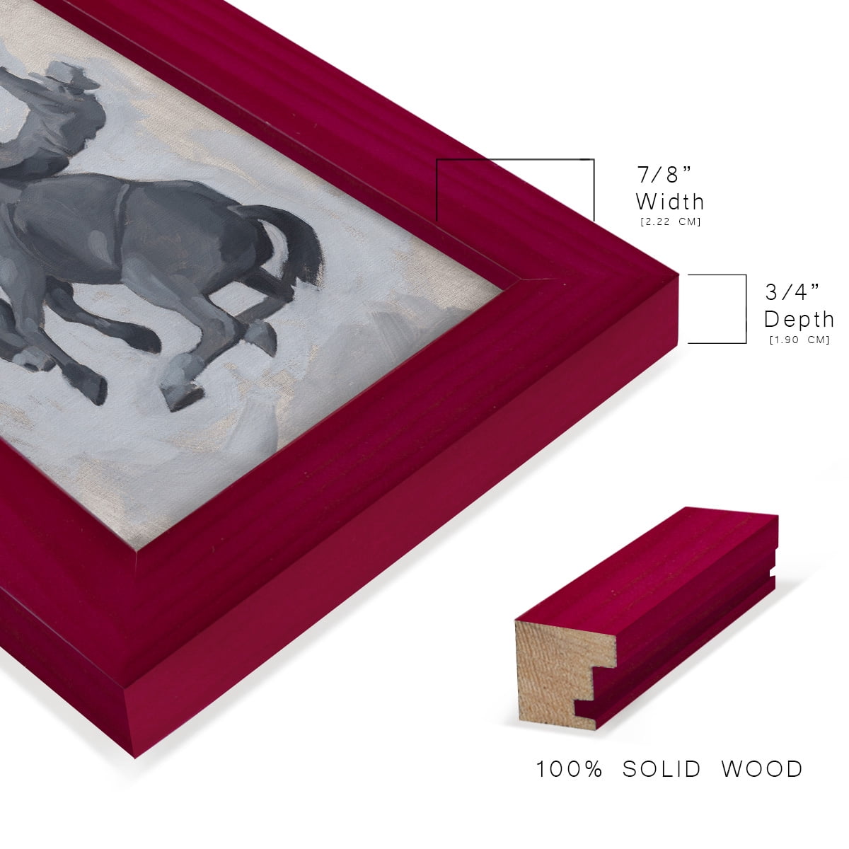 Getting Pitched II - Framed Print w/glass - Cherry Red