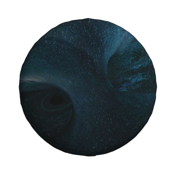 16'' Mysterious Cosmic Black Hole Tire Cover, Universal Spare Wheel Covers, Dust-Proof, Water-Proof, Sun-Proof and Corrosion-Proof