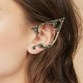 thumbnail image 3 of Clip para puño de oreja,Puños de oreja de moda creativos retro huecos para mujer,Pendiente de clip para oreja izquierda,joyería con clip,aleación,Envoltura de orejas para mujeres y, 3 of 8