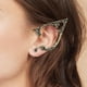 thumbnail image 1 of Elf Ear Cuff Unique Handcraft Gothic Vintage para niñas de Halloween Izquierda Dorada Hugo Clip de manguito de oreja, 1 of 9