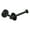 Matte Black, variant on Moen DN0709BL Iso Wall Mounted Euro Toilet Paper Holder - Black