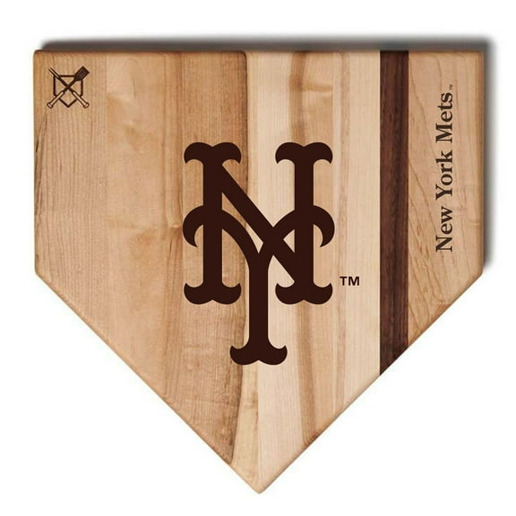 Baseball BBQ New York Mets 12'' x 12'' Home Plate Cutting Board