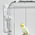 thumbnail image 4 of No Mess Bird Water Dispenser,QZS Portable Bird Water Feeder for Cockatiel,Reusable 220ml/7oz Cockatiels Dispenser for Lovebirds,White,1Pack, 4 of 6