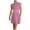 Pink, variant on IROINNID Women's Fashion Summer Hollow Out Casual Mini Dress Sleeveless Dress A-Line Solid Color Dress