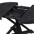 thumbnail image 4 of Aukfa Extendable Dining Table for 6, 42"-54" Round Kitchen Table with Butterfly Leaf for Dining Room/Living Room, Espresso, 4 of 7