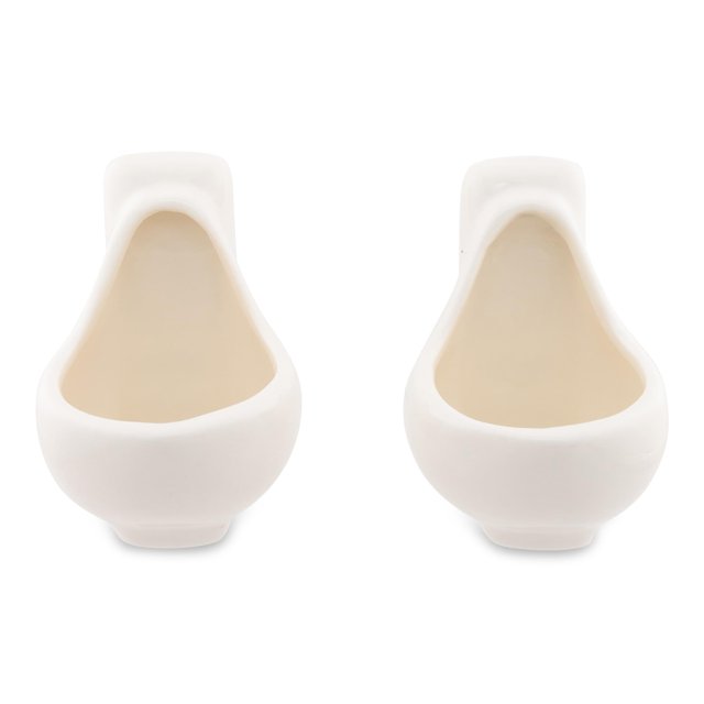 Set Shot Glass de cerámica esculpida Silver Buffalo Urinal