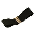 thumbnail image 2 of yuksok Women Elastic Waist Belt Female Stretch Dress Belt for Holidays Commuting Dating Black, 2 of 9