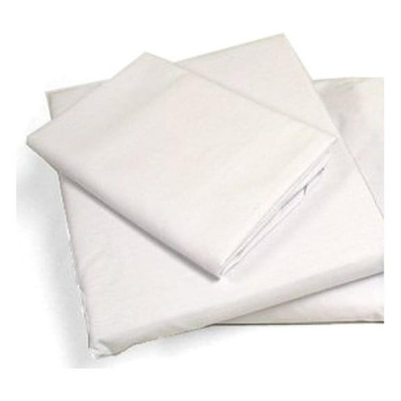 Cot Sheets (Fitted, Flat, Sets), 4 Piece Cot Sheet and Pillow Case Set - White- 1 cot sheet 33" x 75", 1 cot flat sheet 64"x94", 2 pillow cases 20"x30".