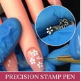 thumbnail image 6 of Nail Stamp Pen Kit 6 Piece Set DIY Manicure Art Stamping Tool With Multiple Design Patterns For Home Salon Use 6PCS, 6 of 7