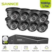 SANNCE 8CH 1080P HD CCTV System 8pcs 2MP Outdoor IR Security Camera 8 Channels video Surveillance DVR kits with 1T Hard Drive